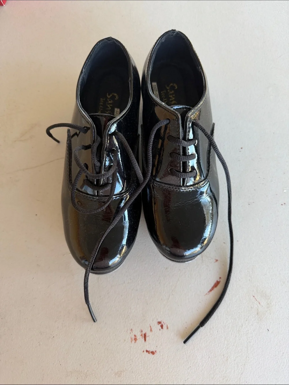 Capezio Mary Jane Patent Lace-Up Tap Shoes